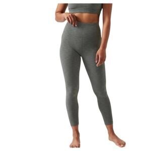 Athleta Ultra High Elation 7/8 Tight Leggings Womens Large Heather Stretch Yoga